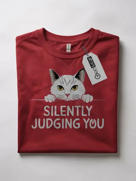 Funny Sphynx Cat tee Shirt – Silently Judging You Tee - Image 7