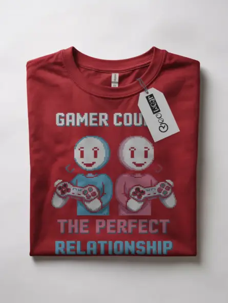 Gamer Couple Perfect Relationship T-Shirt - Image 4
