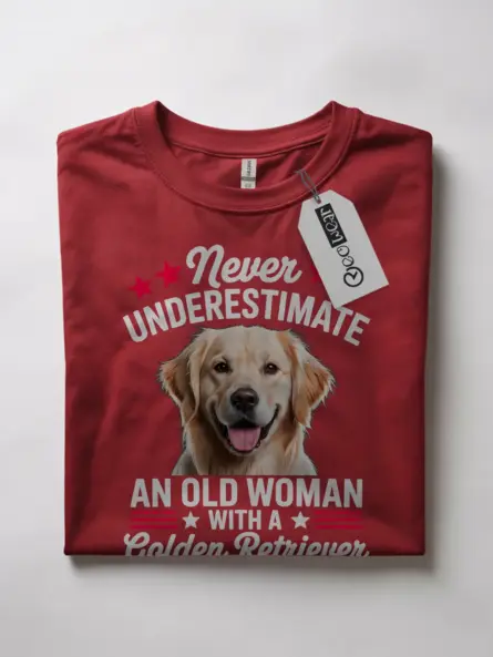 Golden Retriever Mom T-Shirt – Bold Patriotic Dog Lover Tee for Women - Image 7