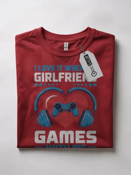 Epic Gamer Girlfriend T-Shirt for Couples – Cute Matching Gaming Apparel - Image 7