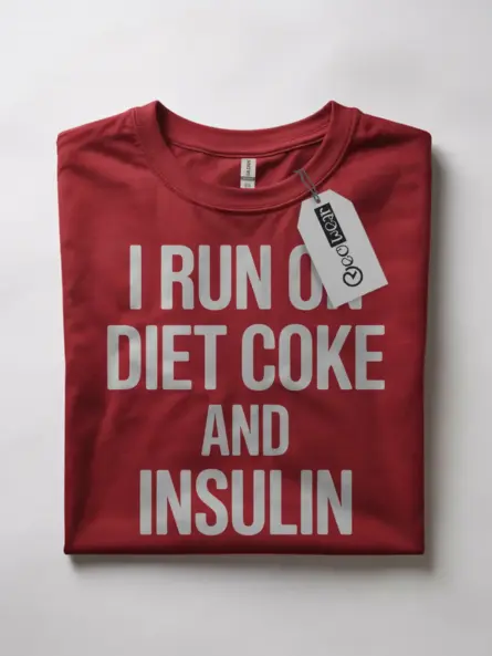 I Run on Diet Coke and Insulin Shirt – Funny Diabetes Awareness Tee - Image 7