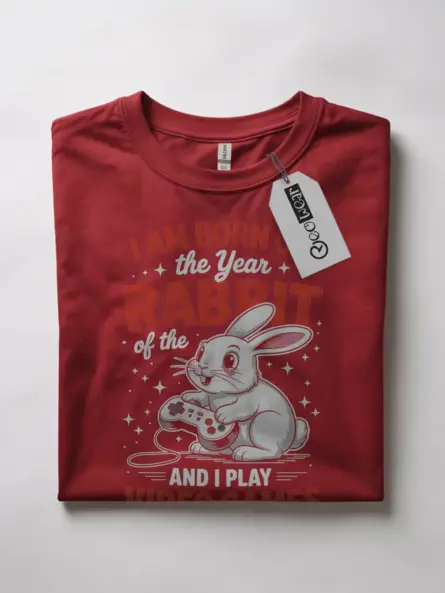 Year of the Rabbit Gamer T-Shirt - Image 4