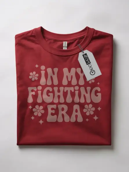 red flatlay – red flatlay 70s breast cancer walk shirt rear