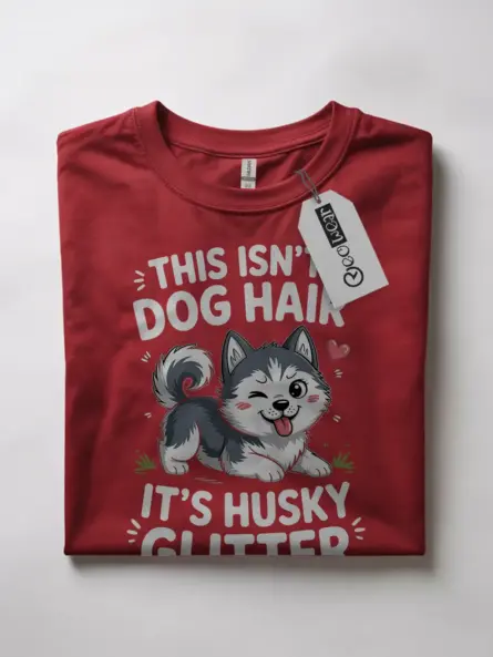Husky Glitter Shirt – Cute Funny Dog Hair Tee for Husky Owners - Image 10