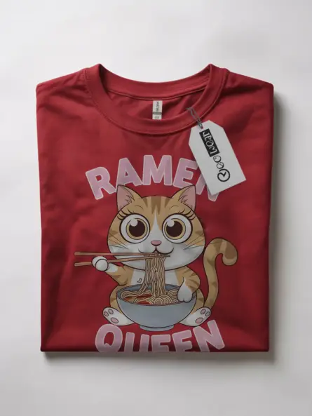 Kawaii Ramen Cat T-Shirt for Ramen & Anime Lovers - Image 7