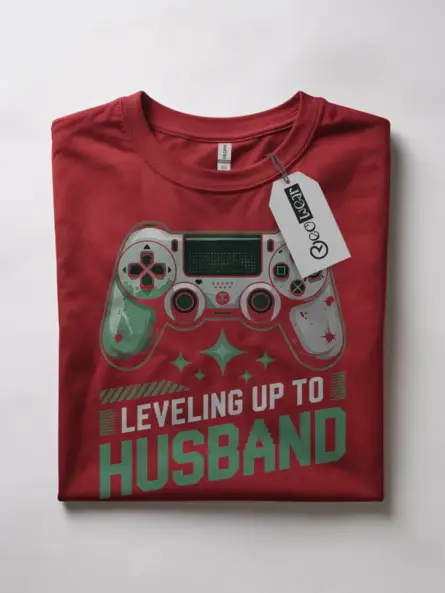Leveling Up to Husband Gamer T-Shirt - Image 10