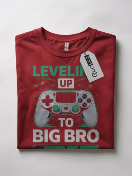 Leveling Up to Big Bro Gamer T-Shirt – Boys Video Game Reveal Tee - Image 10