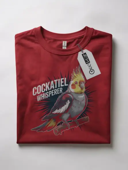 Cockatiel T-Shirt for Bird Lovers – Funny Cockatiel Whisperer Gift - Image 7