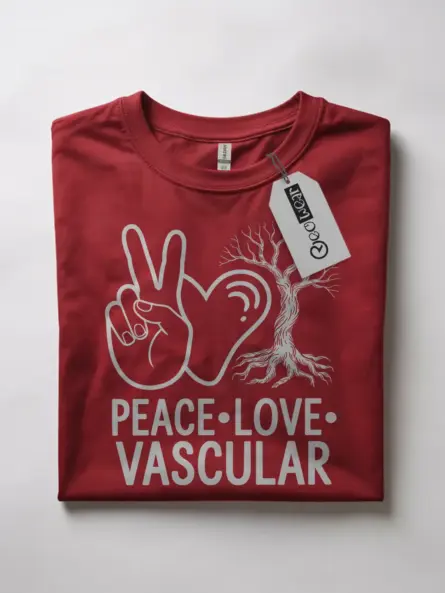 Peace Love Vascular T-Shirt for Medical Heroes - Image 10