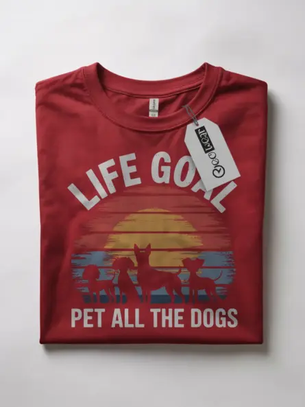 Life Goal Pet All The Dogs T-Shirt - Image 10