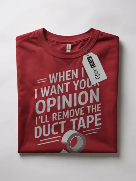 Brutally Honest Sarcastic T-Shirt – Duct Tape Edition - Image 7