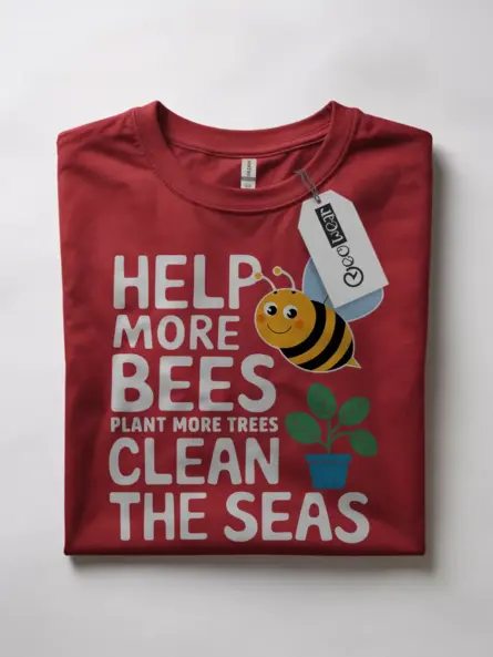 Help Save the Bees Shirt – Eco Friendly Tee for Nature Lovers - Image 7