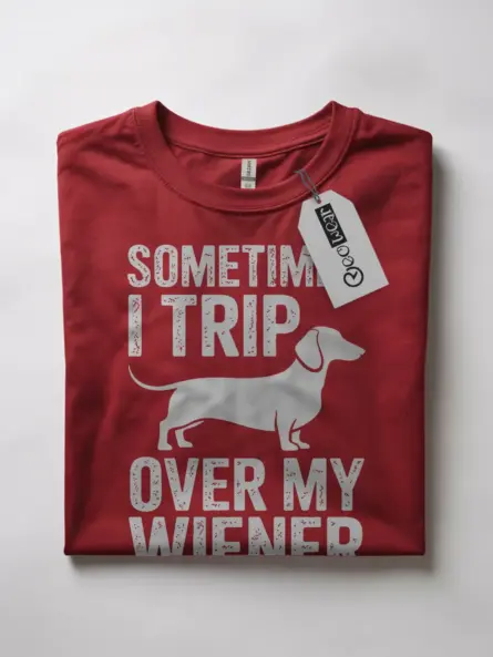 Hilarious Wiener Dog Shirt – Sometimes I Trip Over My Wiener - Image 10