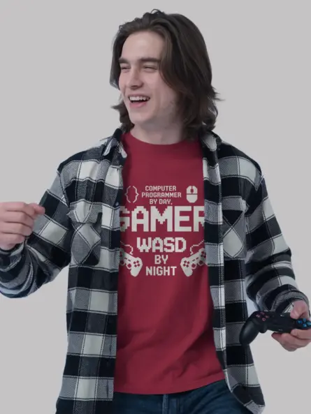 Epic Programmer by Day Gamer by Night T-Shirt - Image 9
