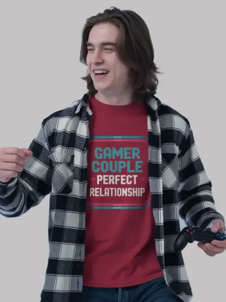 Gamer Couple Perfect Relationship T-Shirt - Image 12