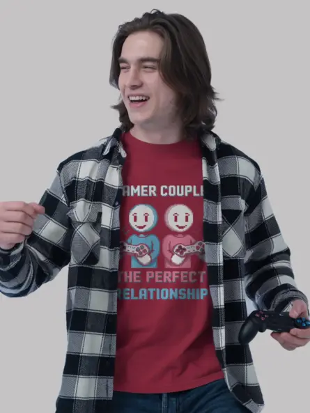 Gamer Couple Perfect Relationship T-Shirt - Image 6