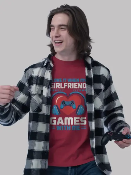 Epic Gamer Girlfriend T-Shirt for Couples – Cute Matching Gaming Apparel - Image 9
