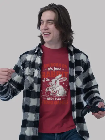 Year of the Rabbit Gamer T-Shirt - Image 6