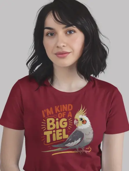 Funny Cockatiel T-Shirt for Parrot Lovers – “I’m Kind of a Big Tiel - Image 6