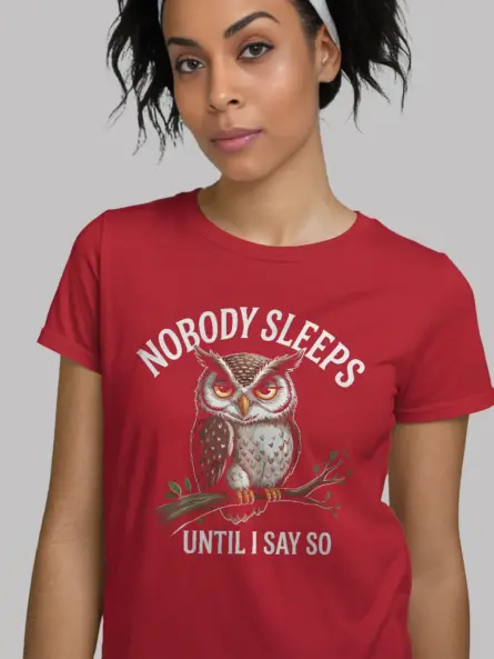 Funny Night Owl T-Shirt for Insomniacs - Image 12