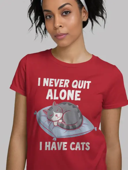 Empowering Cat Mental Health T Shirt – Funny &Comforting Design - Image 3
