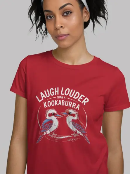 Kookaburra Graphic T-Shirt for Bird Lovers – Laugh Louder Cartoon Wildlife Tee - Image 12