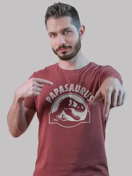 Papasaurus Dinosaur Dad T-Shirt – Funny Prehistoric Gift Tee - Image 9