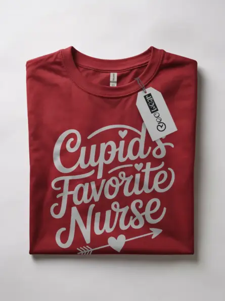Red Front Cupid’s Favorite Nurse Shirt for Healthcare Workers