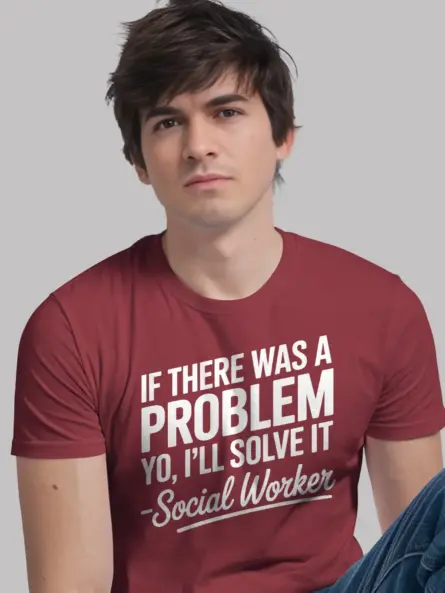 Funny Anxiety Tee Shirt for Social Workers - Image 9