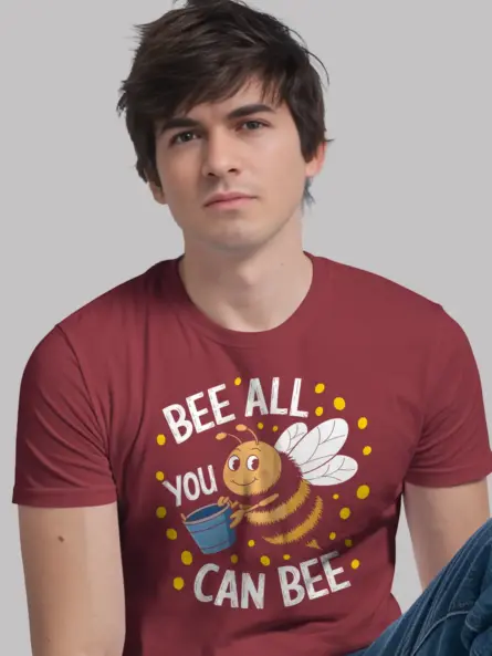 Bee All You Can Bee Shirt – Cheerful Motivational Pun Graphic Tee - Image 12