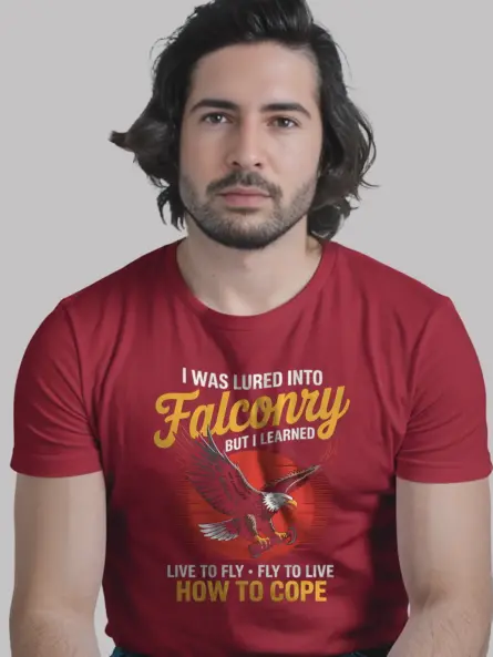 Falconry Mental Health T-Shirt – Live to Fly Cope Shirt - Image 12