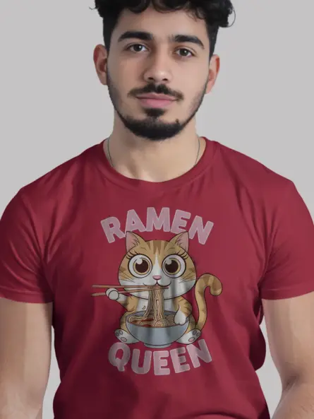 kawaii ramen cat t-shirt
