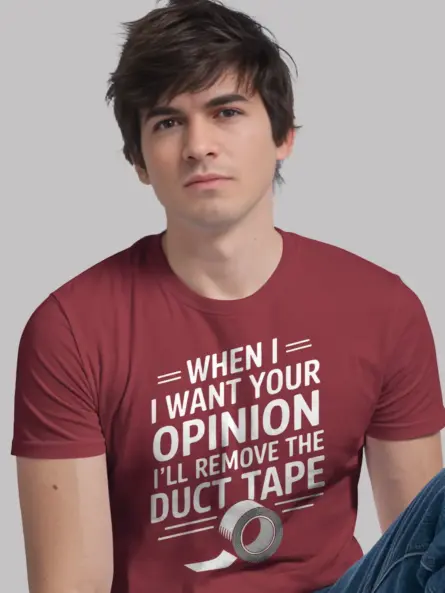 Brutally Honest Sarcastic T-Shirt – Duct Tape Edition - Image 9