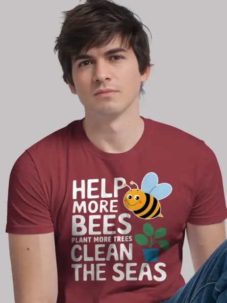 Help Save the Bees Shirt – Eco Friendly Tee for Nature Lovers - Image 9