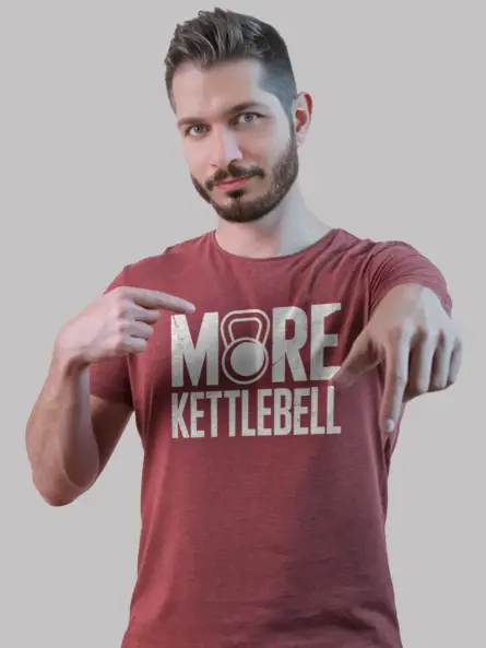 Vintage Kettlebell T-Shirt – Distressed Retro Gym Design - Image 9
