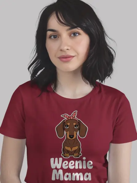 Weenie Mama Dachshund Shirt for Dog Moms - Image 9