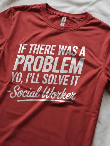 Funny Anxiety Tee Shirt for Social Workers - Image 8