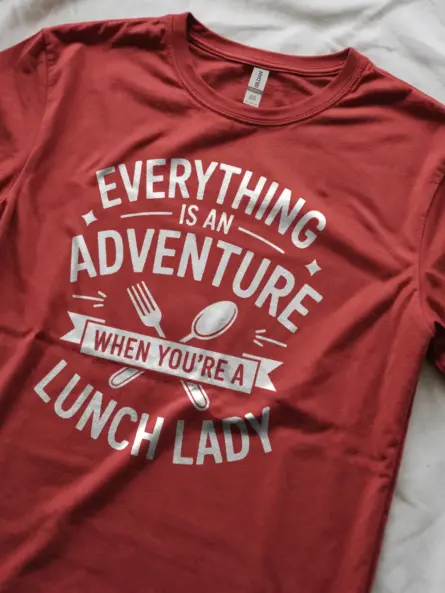 Playful Adventure Lunch Lady T-Shirt - Image 11