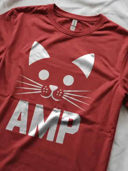 Red Amp Cat Shirt Lifestyle – amp cat shirt for electrical pros