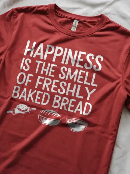 Happiness Bread Lover T-Shirt – Cozy Gift for Home Bakers - Image 5