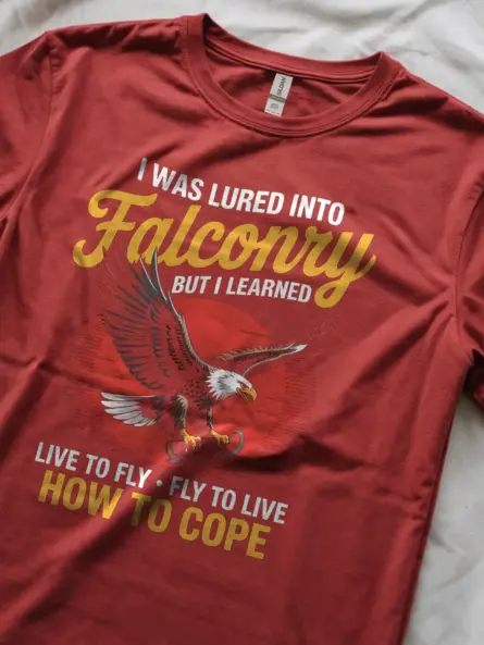 Falconry Mental Health T-Shirt – Live to Fly Cope Shirt - Image 11