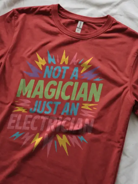 Funny Electrician T-Shirt Gift for Tradesmen - Image 5