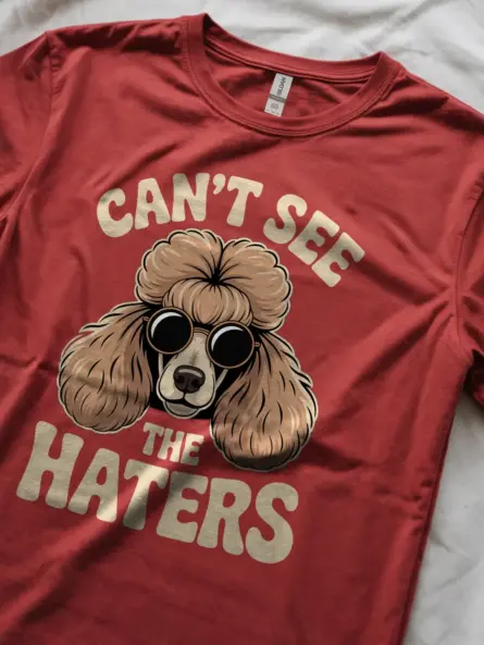 Funny Poodle T-Shirt – Retro Sassy Dog Mom Graphic Tee - Image 11