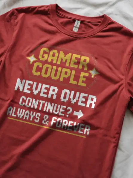 Gamer Couple Never Over T-Shirt - Image 8