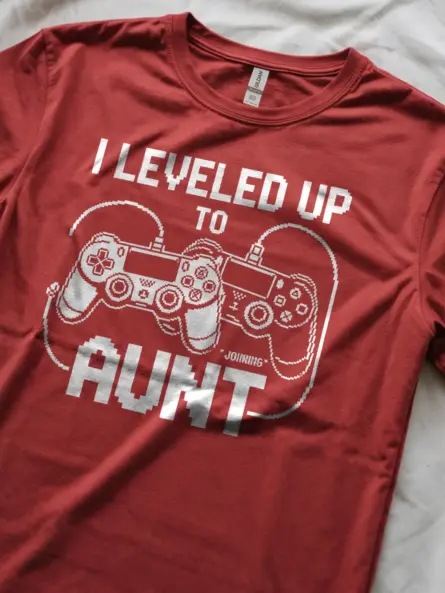 Gamer Aunt Pregnancy Announcement Shirt - Image 8
