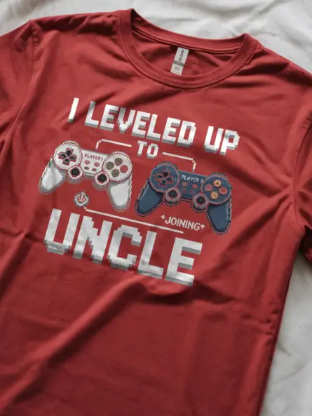 I Leveled Up to Uncle Gamer Uncle T-Shirt - Image 8