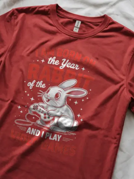Year of the Rabbit Gamer T-Shirt - Image 5
