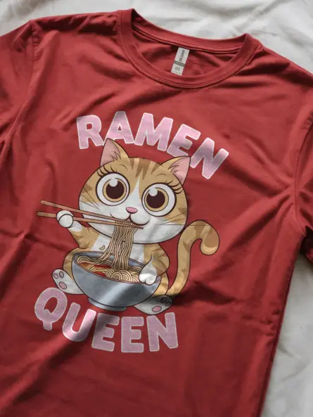 Kawaii Ramen Cat T-Shirt for Ramen & Anime Lovers - Image 8