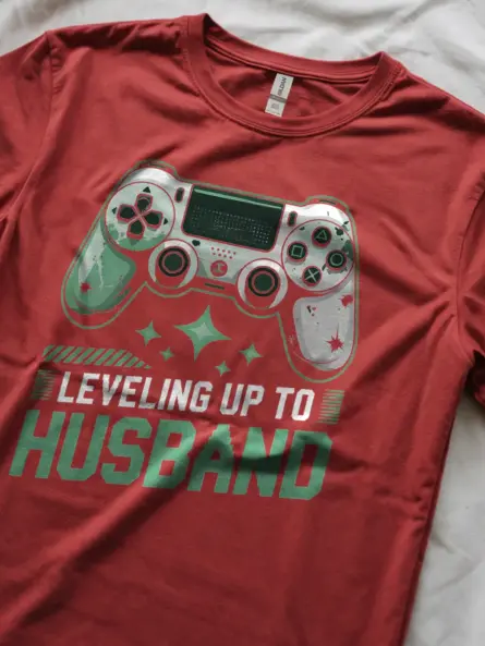Leveling Up to Husband Gamer T-Shirt - Image 12