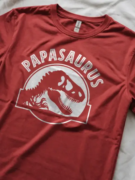 Papasaurus Dinosaur Dad T-Shirt – Funny Prehistoric Gift Tee - Image 8